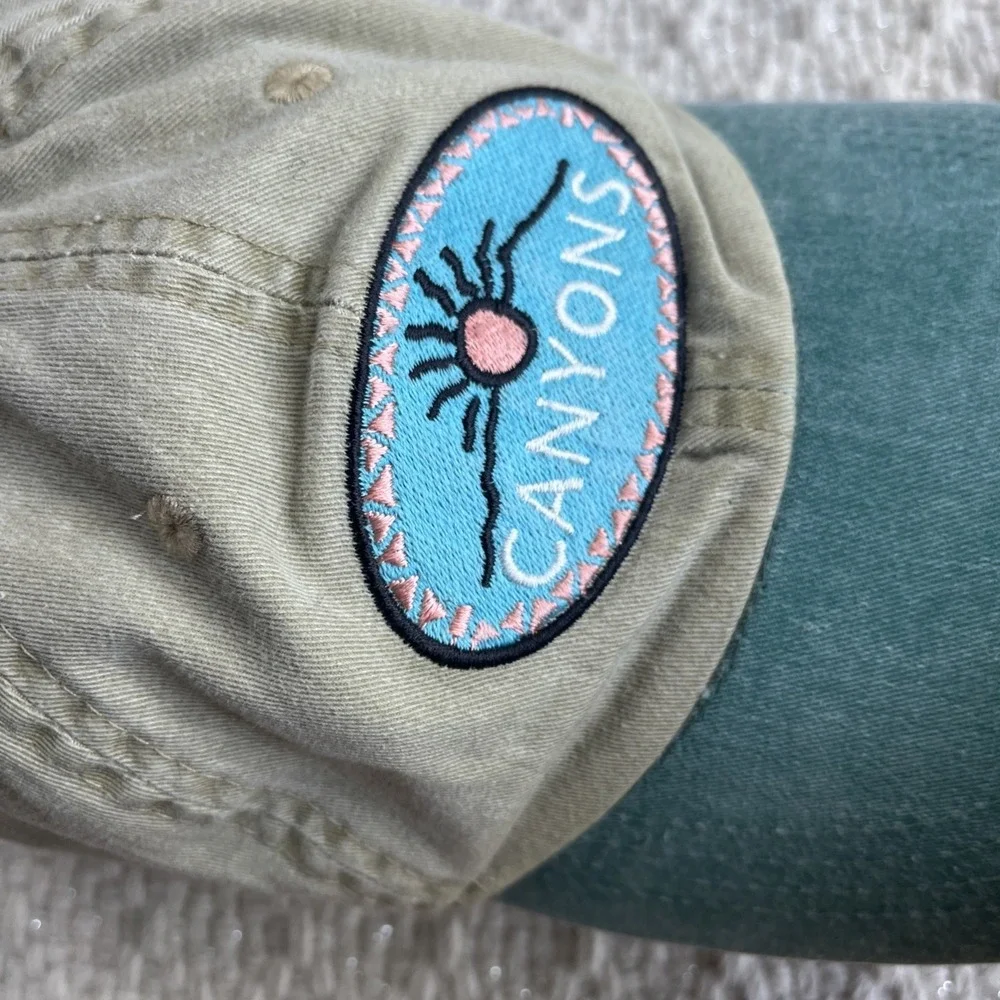 Canyons Retro 90s Y2k Cotton Strapback Baseball Hat Cap Adjustable